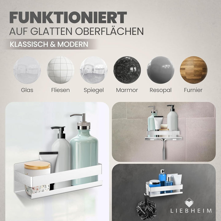 Duschablage Ohne Bohren - Badregal - Badezimmer Organizer - Duschregal - Bad Organizer - Badezimmer