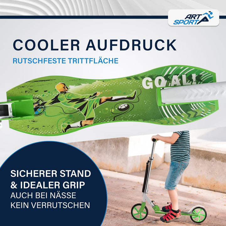 ArtSport Cityroller Scooter mit Big Wheel Räder & Tragegurt - Für Kinder ab 3 Jahren - 4 Designs 88