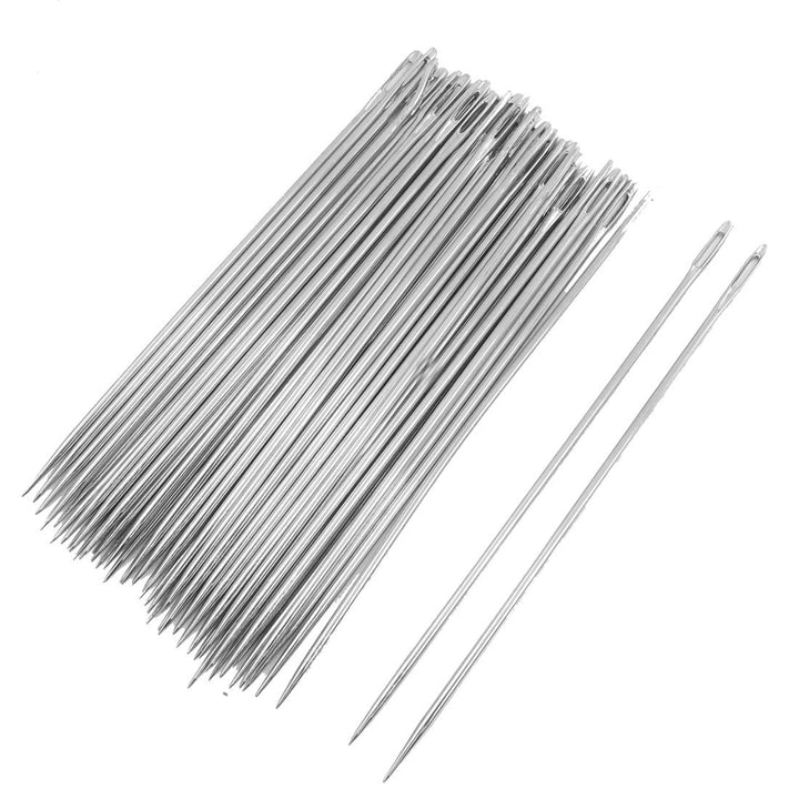 sourcing map 50 Stücke 0.7mm Od Tip Nähnadel Nähnadeln Nähen-Nadel Nähzubehör 4"Länge DE de