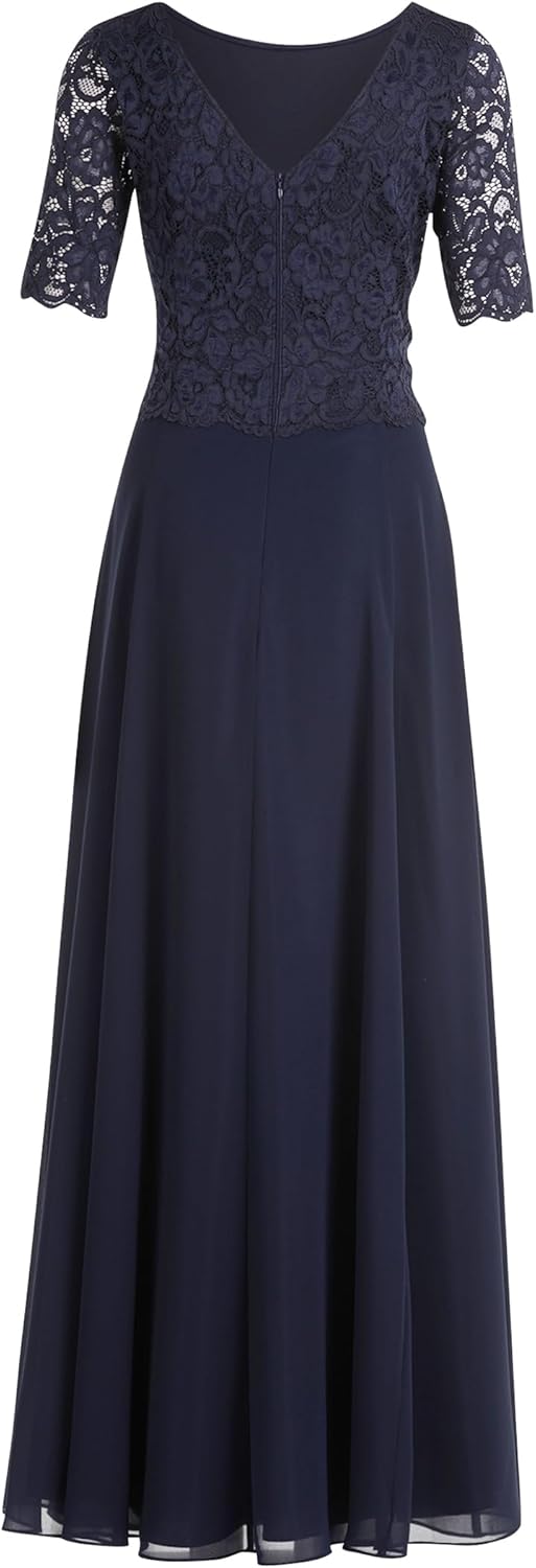 Vera Mont Damen Kleid, Blau