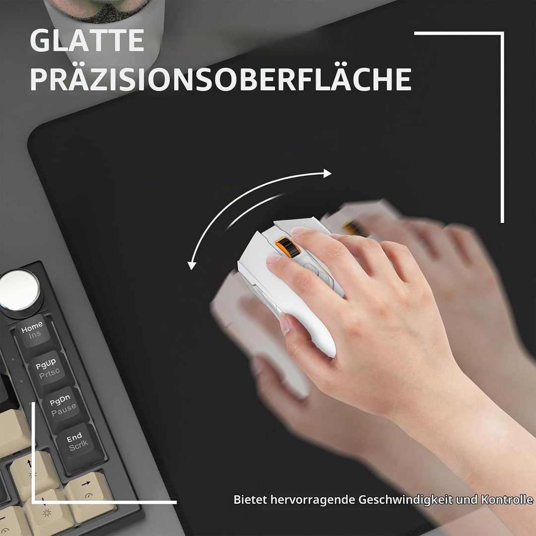 LexonElec x Attack Shark Mittelgrosses Gaming-Mauspad, Desktop-Mauspad Aus Superfeiner Faser, 17,32
