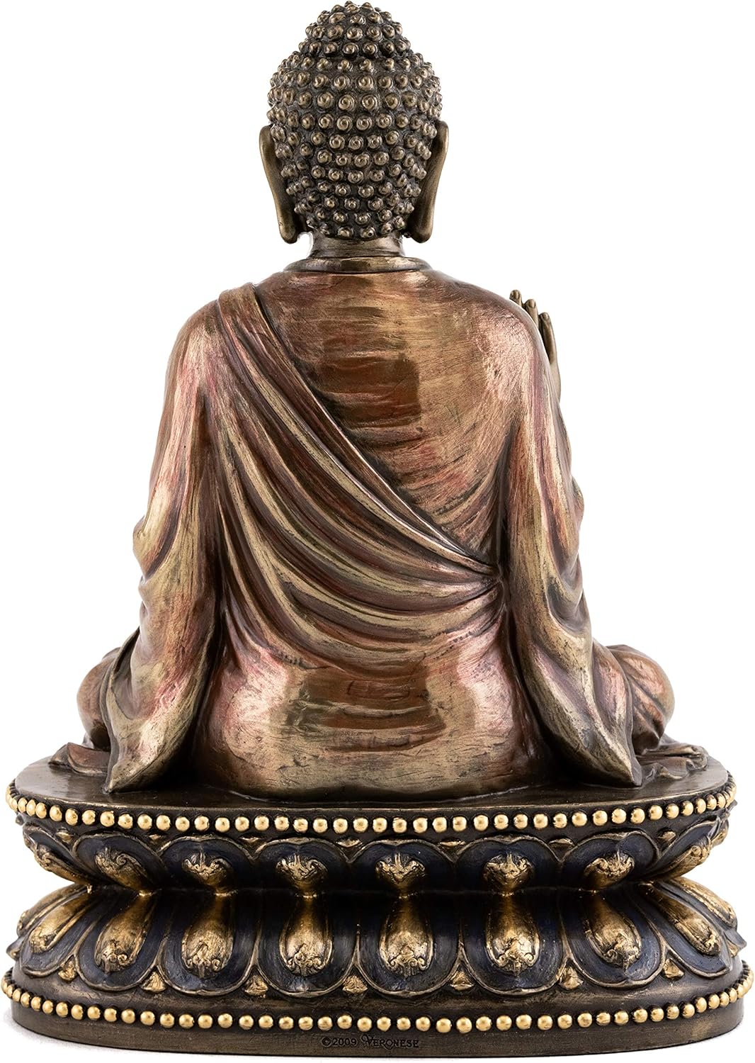 22,9 cm kalt gegossen Bronze Finish Regal Shakyamuni Buddha Statue