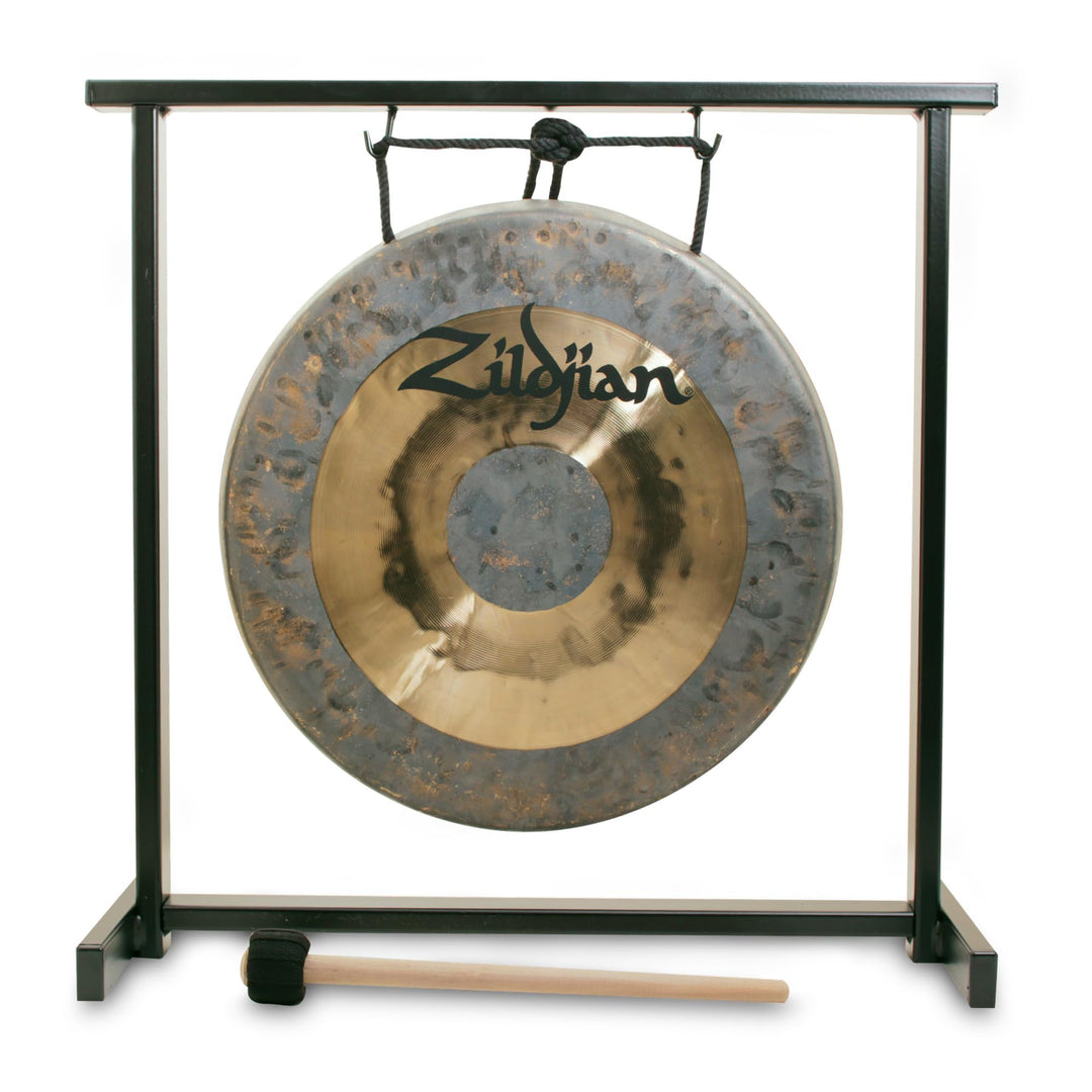 Zildjian - 12" Table-top Gong and Stand Set Gold/Grau