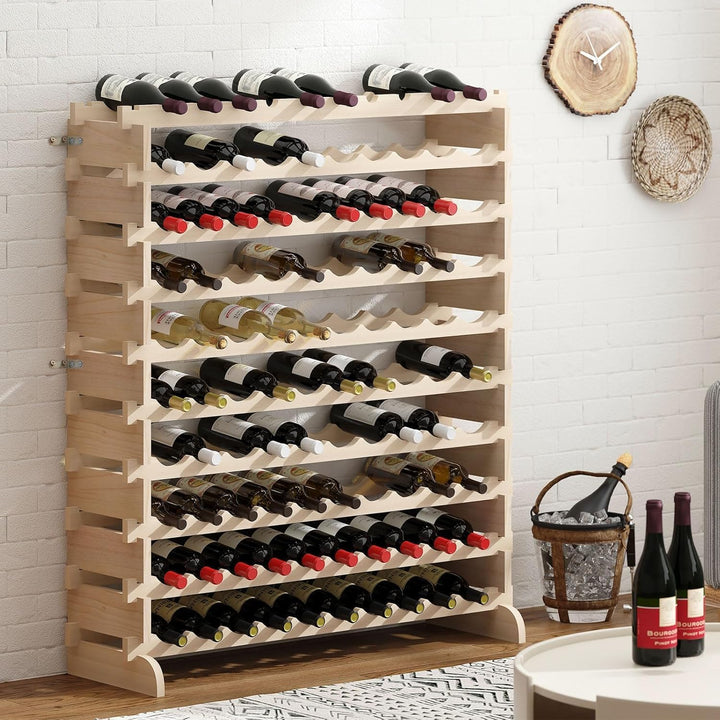 Weinregale Flaschenregal Schränke,Wein Holzregal Weinhalter Weinständer Flaschenständer für Küche,Es