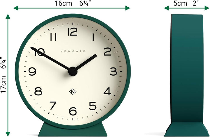 NEWGATE® M Mantel - Silent Sweep Kaminuhr - 'No Tick' - Moderne Kaminuhr - Kleine Uhr - Wohnzimmeruh