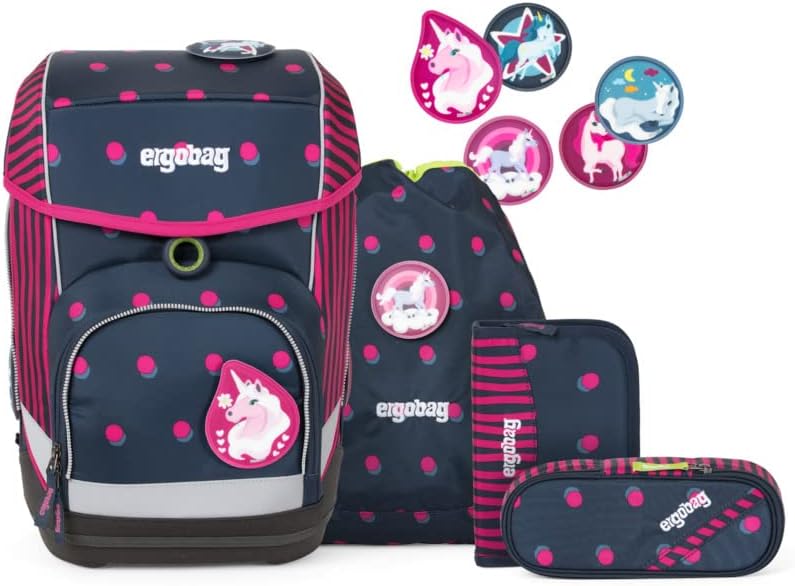 ergobag Durchläufer (Nos) Rucksack, 40x20x25 cm (B x H x T) Mehrfarbig (Shoobi Doobear), Mehrfarbig