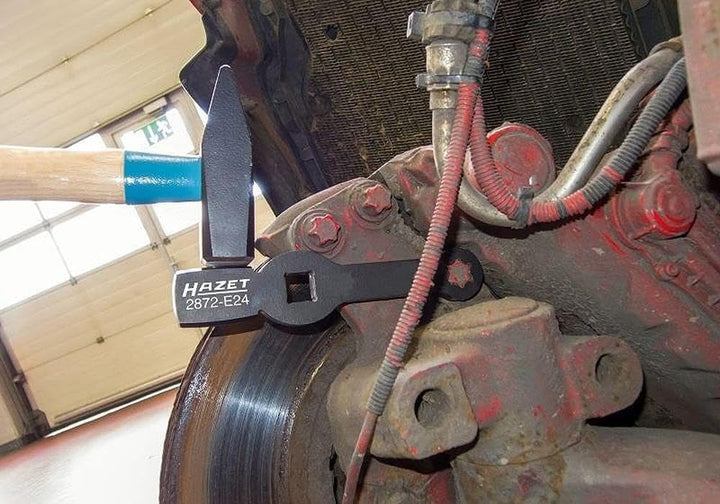 HAZET TORX Schlag-Schlüssel 2872-E24 | mit 2 Schlagflächen | zur Betätigung von TORX Schrauben, Brem