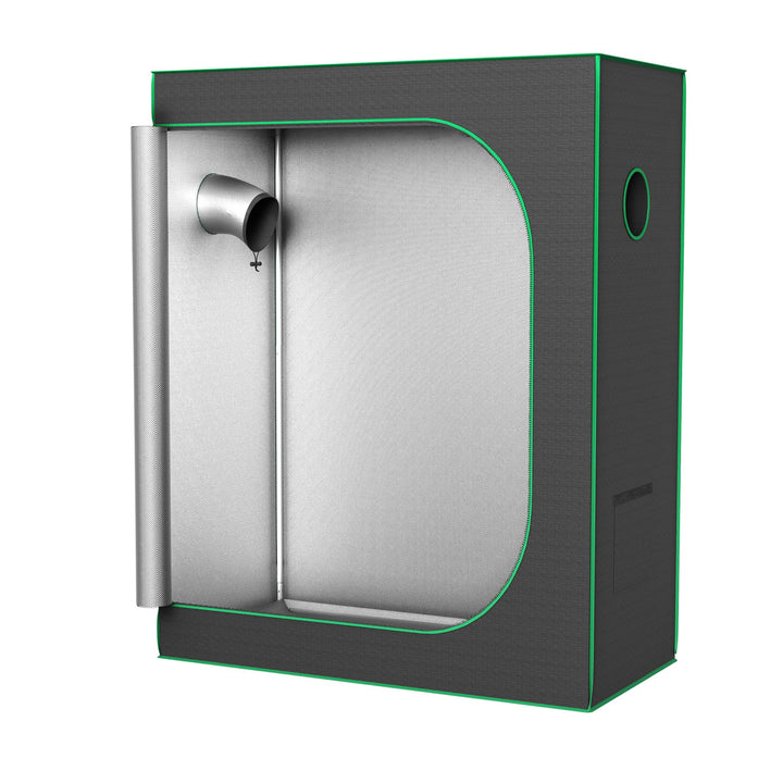 FIVMEN Growzelt 120x60x150 cm Grow Tent mit Reflektierende Mylar Lichtdicht Wasserdicht Zuchtzelt Gr