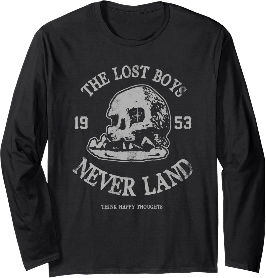 Disney Peter Pan The Lost Boys Never Land 1953 Skull Island Langarmshirt