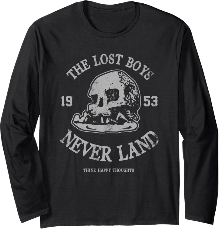 Disney Peter Pan The Lost Boys Never Land 1953 Skull Island Langarmshirt