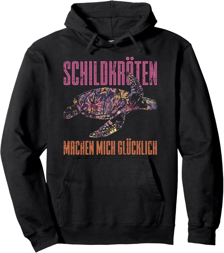 Schildkröten Tiermotiv Damen Geschenk Vintage Schildkröte Pullover Hoodie