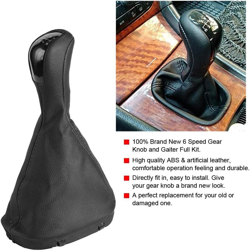 Schaltknauf, 6-Gang-Schaltknauf + Gamaschenmanschette Für Benz C Class W203 S203. Schaltknaufkopf au