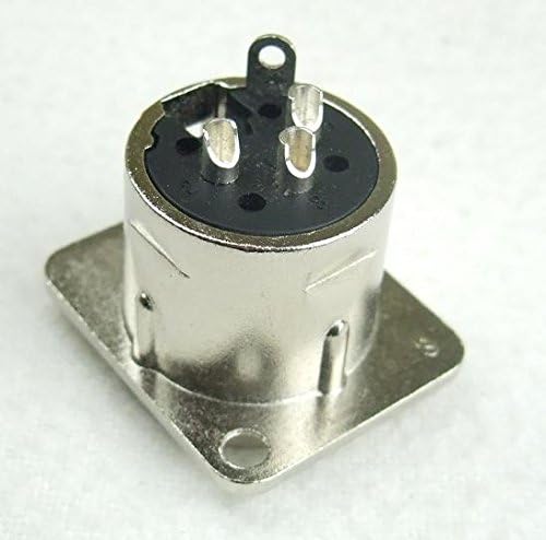 Adam Hall Connectors 7838-24er Set XLR-Einbaubuchse male/männlich 3-pol D-Typ silber Einbaustecker