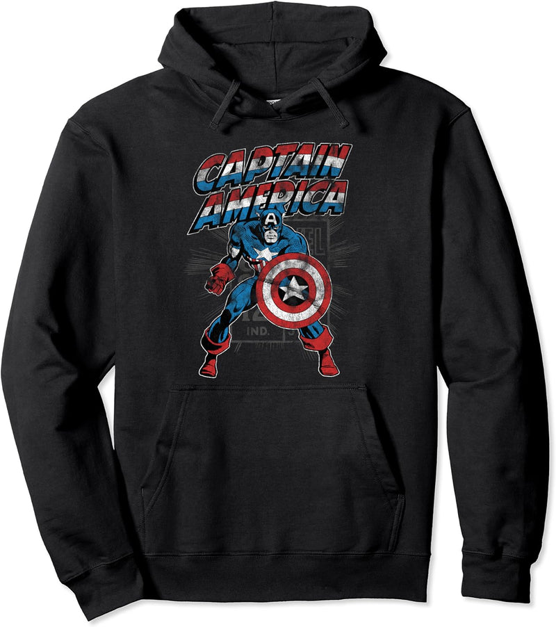 Marvel Captain America Retro Pullover Hoodie