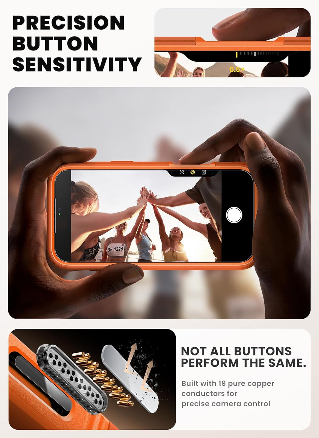 i-Blason für iPhone 17 Pro Max Hülle MagSafe mit Ständer [9H Displayschutz aus gehärtetem Glas] [Kam