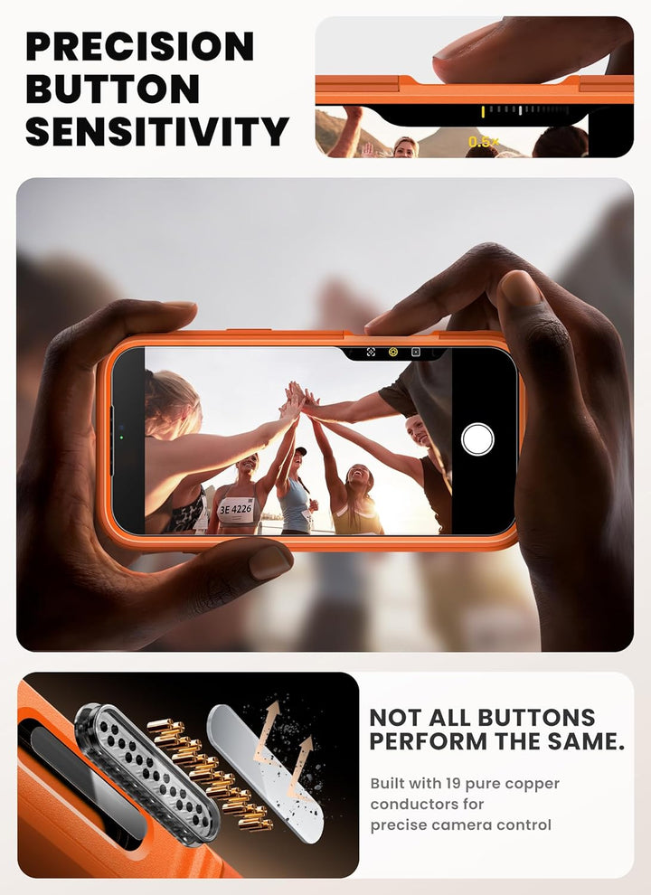 i-Blason für iPhone 17 Pro Max Hülle MagSafe mit Ständer [9H Displayschutz aus gehärtetem Glas] [Kam