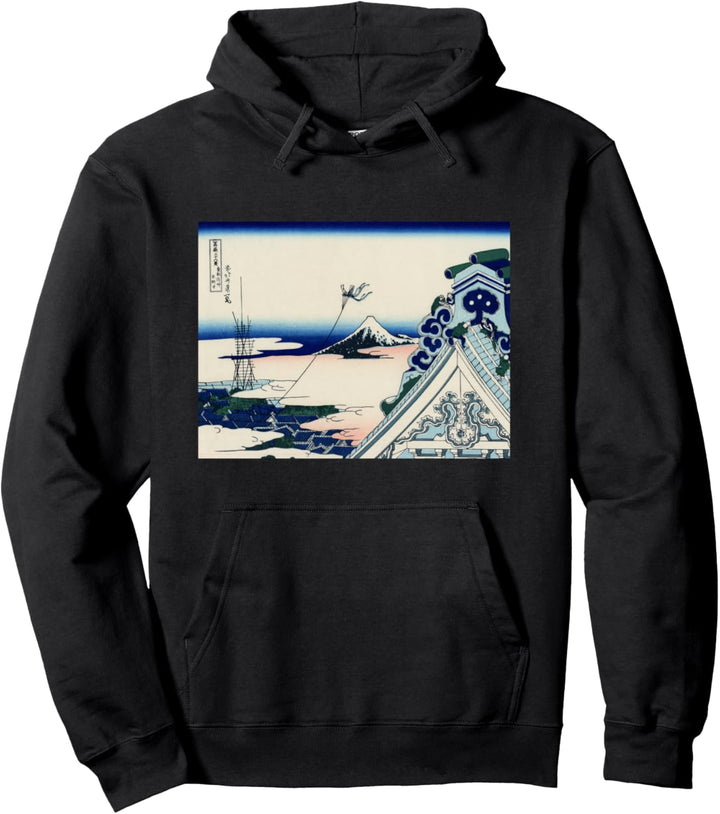 Katsushika Hokusai's Toto Asakusa Honganji Pullover Hoodie