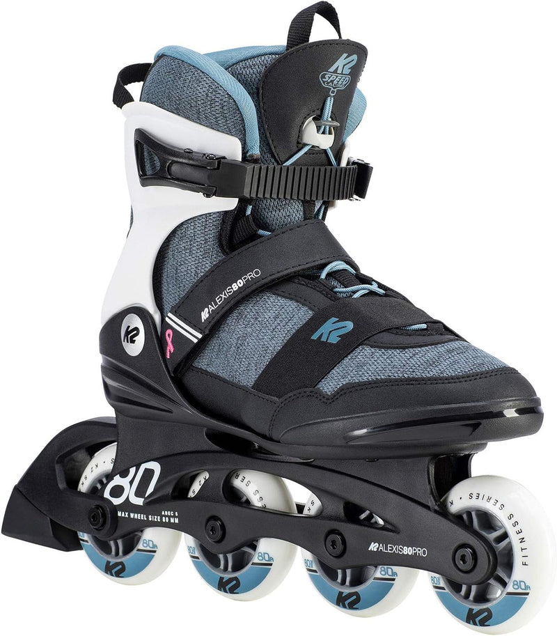 K2 Alexis 80 Pro Inline Skates EU: 40 (UK: 6.5 / US: 9) black - grey - blue, EU: 40 (UK: 6.5 / US: 9