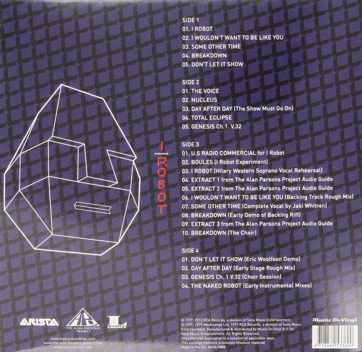 I Robot =legacy=, Vinyl