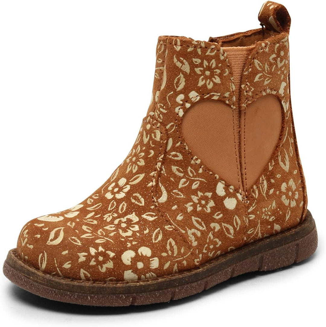 Bisgaard Mädchen Maggie Fashion Boot 27 EU Brandy Flowers, 27 EU Brandy Flowers