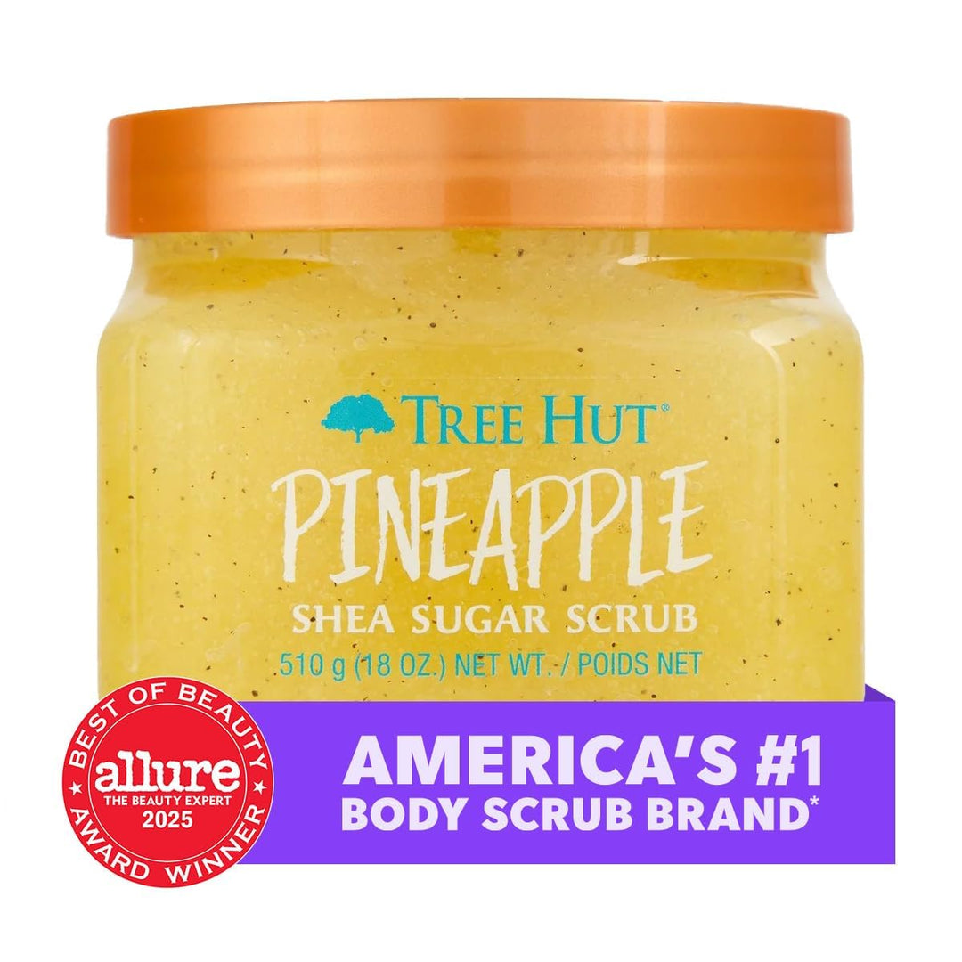 Tree Hut Pineapple Shea Sugar Scrub | Peeling-Körperpeeling entfernt abgestorbene, trockene Haut für