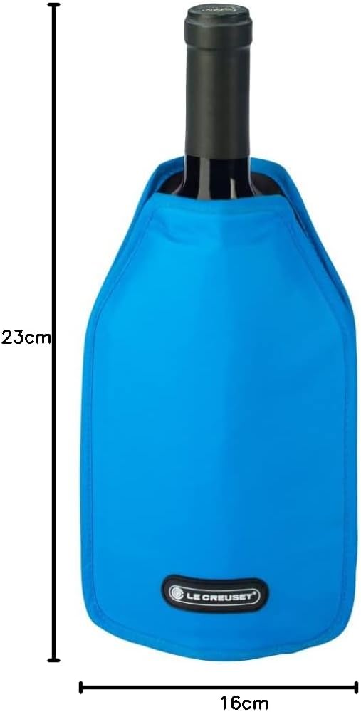LE CREUSET, Aktiv-Weinkühler für Wein oder Champagner, Marseille (Blau), Wasserabweisender Stoff, WA
