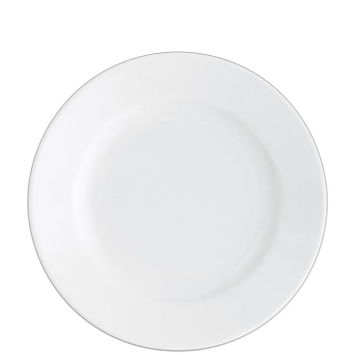 KAHLA Pronto Line Frühstücksteller 20,5 cm Line cool gray | Beilagenteller mit grauer Linie aus Porz