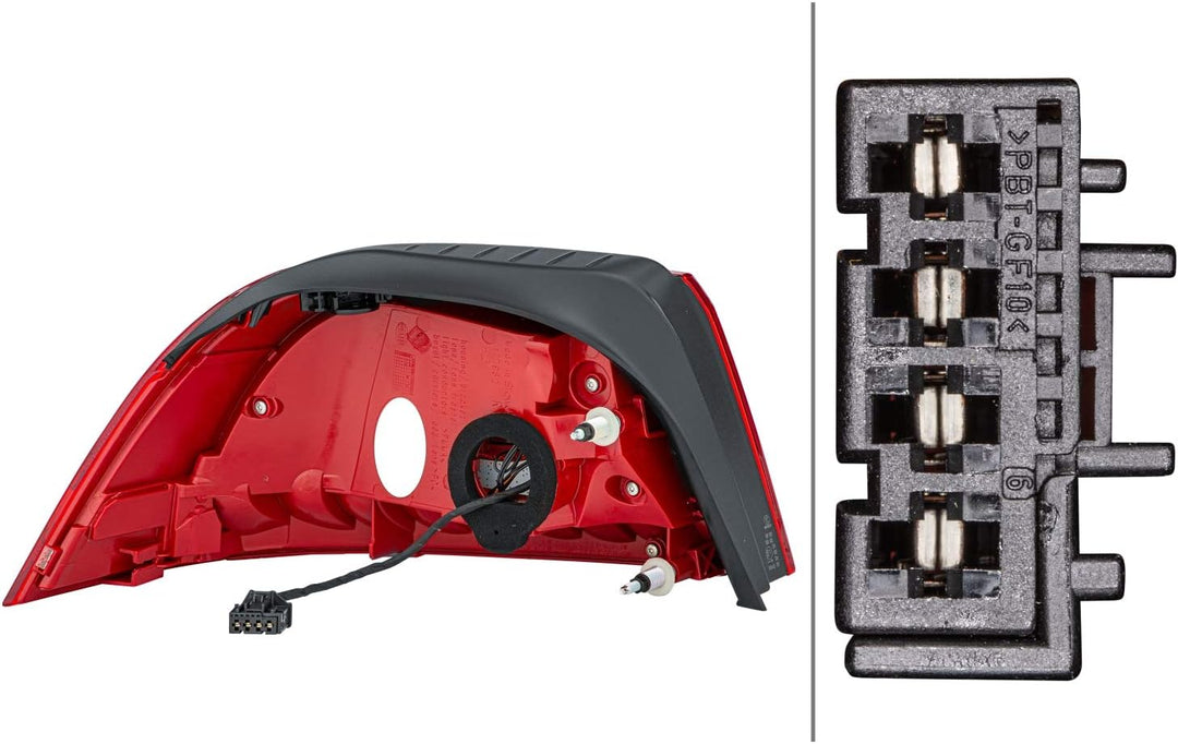 HELLA 2SD 010 697-101 Heckleuchte - LED - glasklar/rot - äusserer Teil - rechts - für u.a. VW Eos (1