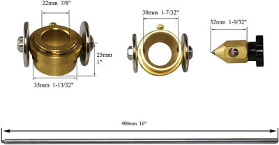 RIVERWELD SG-55 AG-60 Plasma-Schneidbrenner Zirkinus-Rollenführungsrad Kompass Für SG-55 AG-60 Tasch