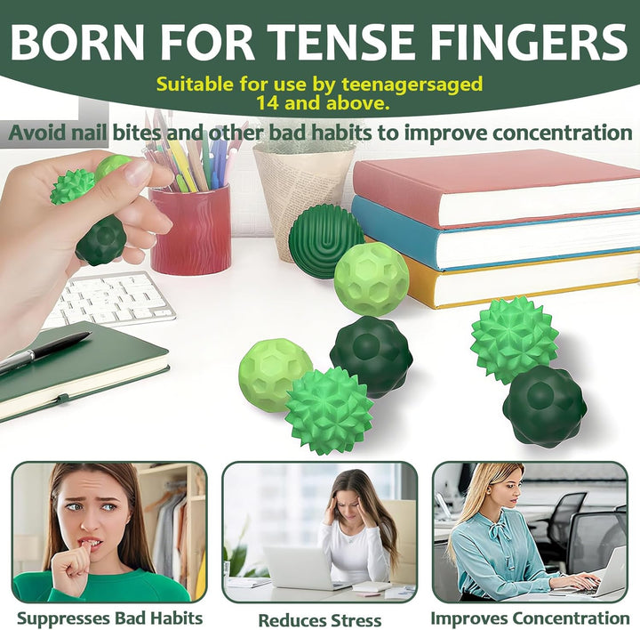 8 Stück Magnetische Fidget Toy, Magnetische Sensorik Bälle als Sensory Toys, Stress Bälle Mit Siliko