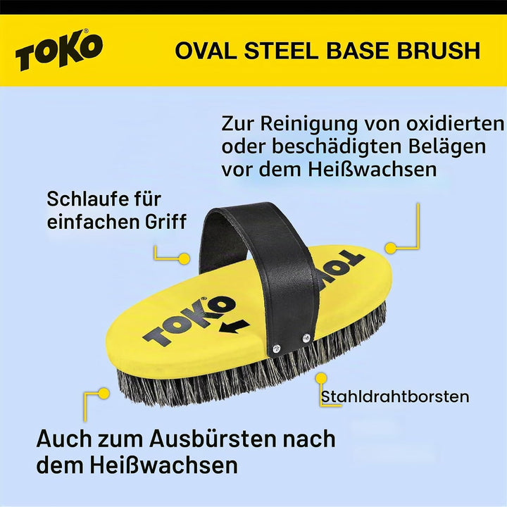 TOKO Stahl-Basisbürste, oval