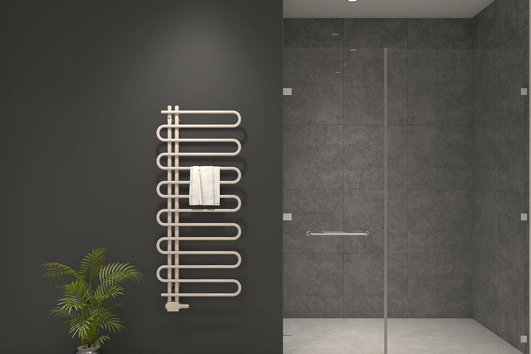 Design Badheizkörper Modell TERSSE 60 x 140 cm Verkehrsweiss, 60 x 140 cm Verkehrsweiss