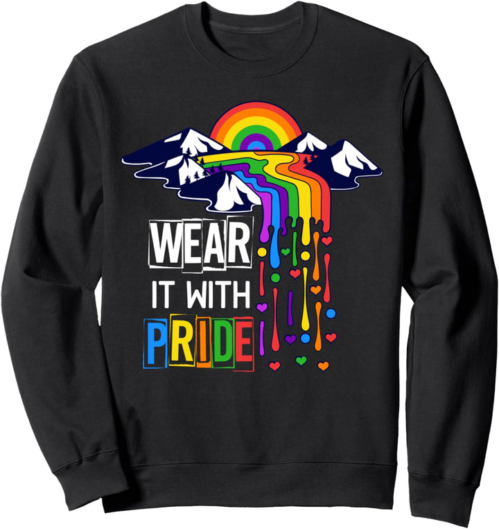 Regenbogen Flagge LGBTQ Transgender Queer Geschenk LGBT Sweatshirt