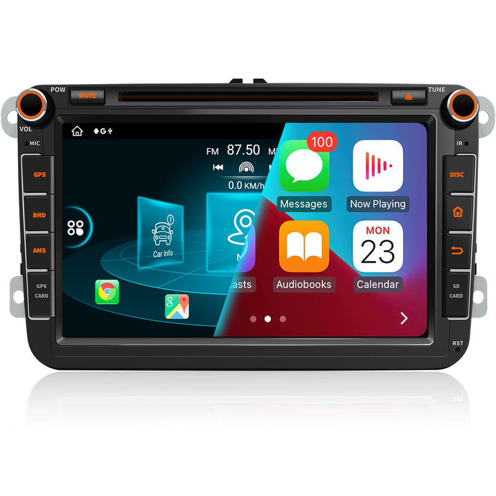 8,8’’ DVD Android 13 Autoradio für Golf 5/6, VW T5, Polo 6R, 4GB+64GB, kabelloses CarPlay, Android A
