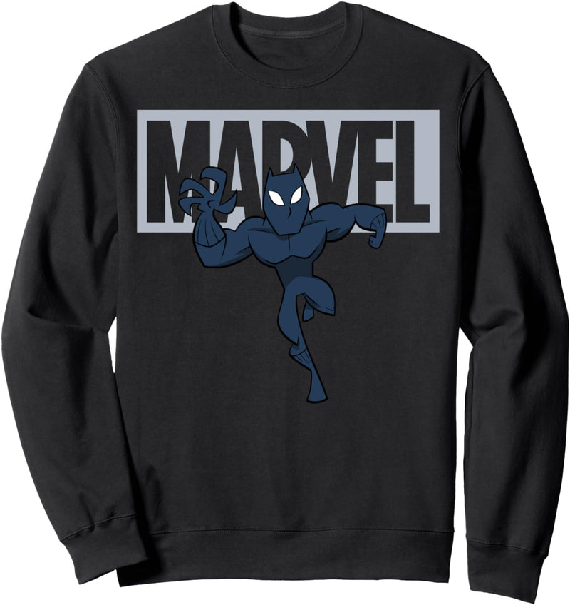 Marvel Avengers Black Panther Logo Doodle Sweatshirt