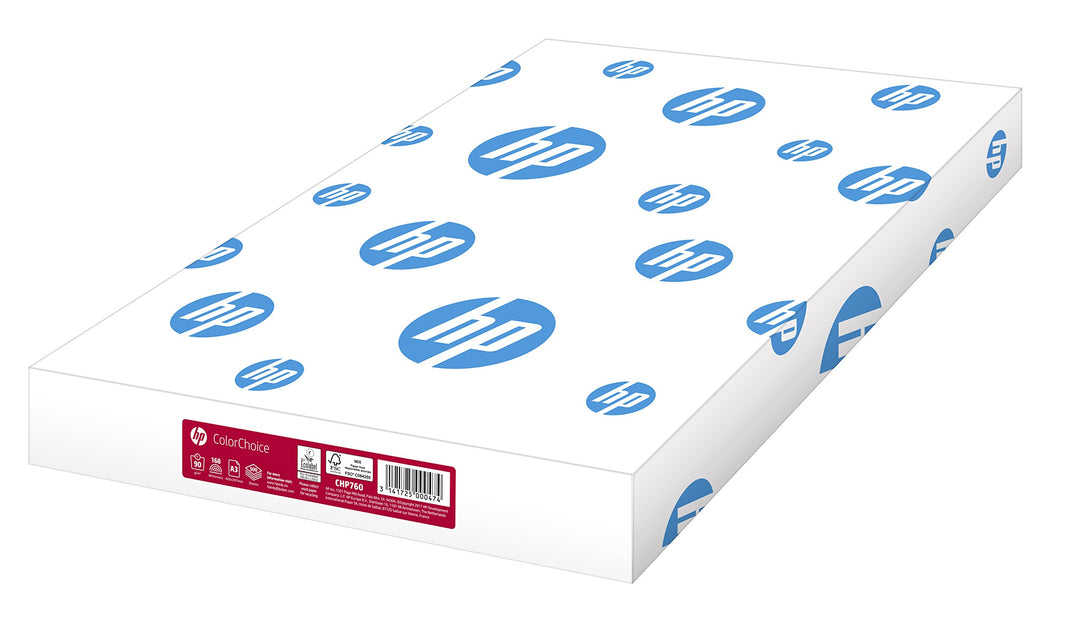 HP Druckerpapier, Farblaserpapier Color-Choice CHP 760: 90 g, DIN-A3, weiss, extraglatt, 500 Blatt –