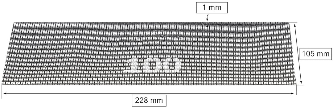 KOTARBAU® 20er Set Schleifgitter für Rigipsschleifer zum Schleifen von Trockenbau 100, 100 20