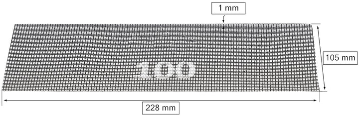 KOTARBAU® 20er Set Schleifgitter für Rigipsschleifer zum Schleifen von Trockenbau 100, 100 20