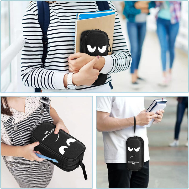 FINPAC Federmäppchen Federtasche - Grosse Kapazität Mäppchen mit 3 Fächer Stiftetasche Schlamperbox