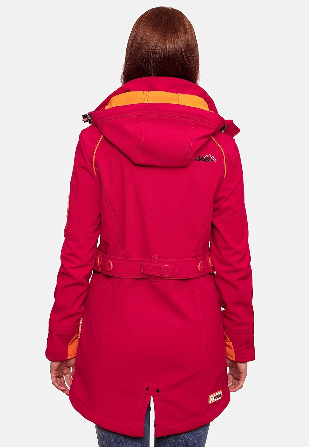 MARIKOO Damen Outdoor Parka Kurzmantel Outdoor Mantel wasserdicht mit Kapuze Soulinaa XS Fuchsia, XS
