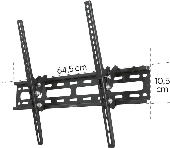 Hama TV Wandhalterung, neigbar (TV Wandhalterung 32-75 Zoll, VESA 50x50 bis VESA 600x400, bis 40 kg,