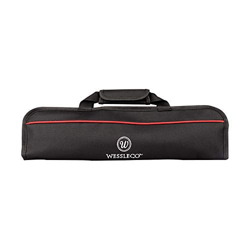 Wessleco Chef-Messertasche (5 Schlitze), Messer-Etui aus Nylon, zur Aufbewahrung von Messern, Traget