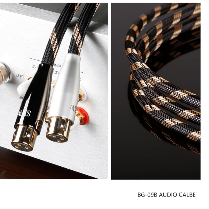 SKW BG Serie Hochreines Kupfer RCA Stecker auf XLR Buchse Kabel - 1.5m 1.5 m Cinch auf XLR-Buchse (e