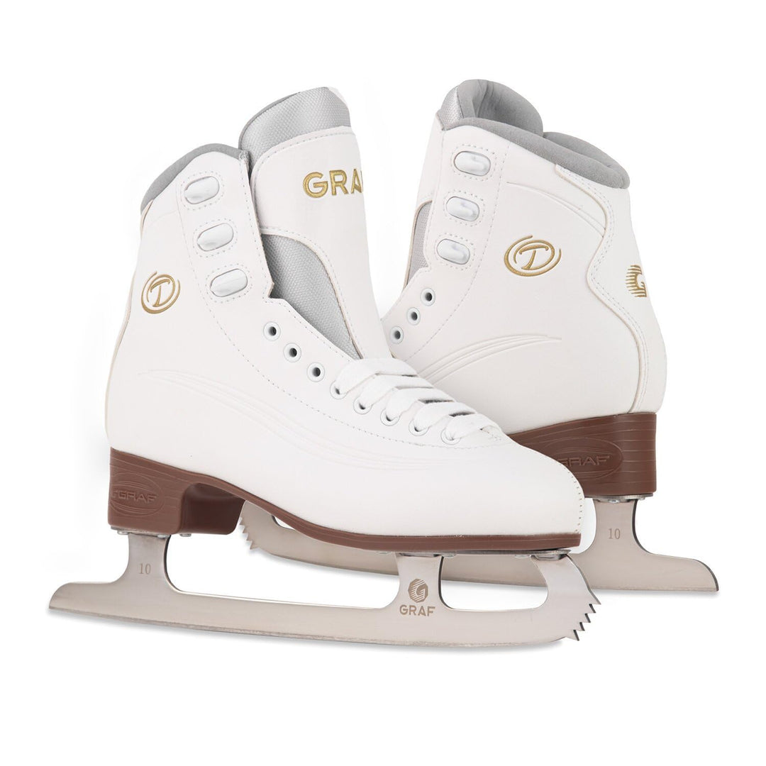 Kunstlauf Schlittschuhe GRAF Tango V2 gepolsterter Schlittschuh mit Zacken 39, 39