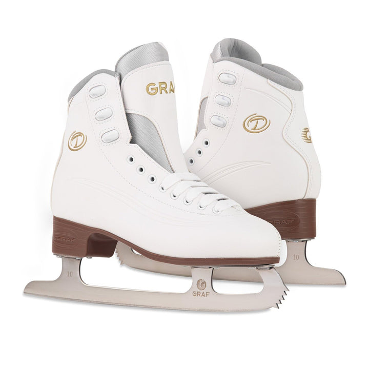 Kunstlauf Schlittschuhe GRAF Tango V2 gepolsterter Schlittschuh mit Zacken 39, 39