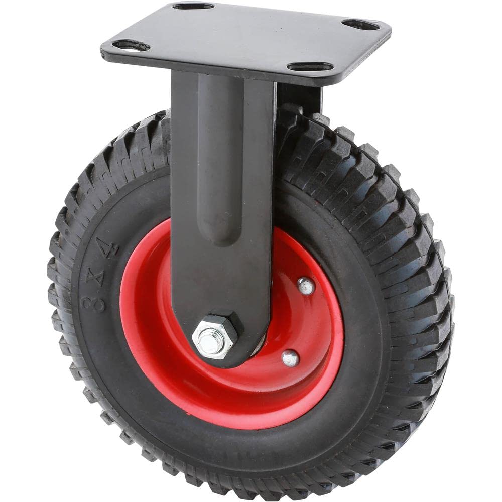steelex d2578 fixiert Heavy Duty Industrie Rad, 6–1/4-Zoll, schwarz, D2579 8 Inches Fest Rad, 8 Inch