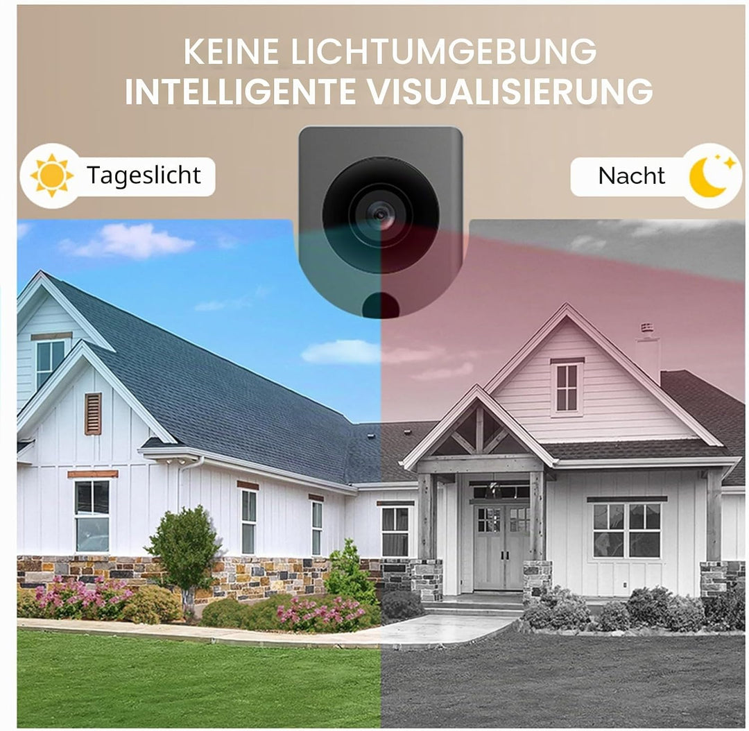 2,4 G Kabellose Video-Türklingelkamera mit Display, 4,3-Zoll-IPS-Bildschirm, Video-Türsprechanlage,