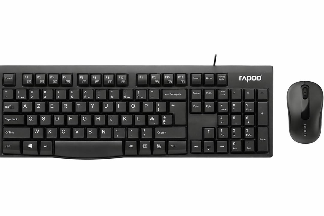 Rapoo X1800S kabelloses Tastatur-Maus Set Wireless Deskset 1000 DPI Sensor 12 Monate Batterielaufzei