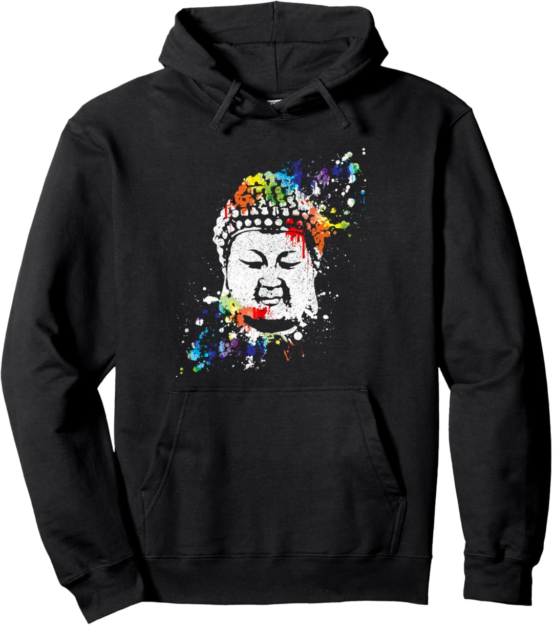 Buddha Vintage Yoga Yogi Buddhist Pullover Hoodie