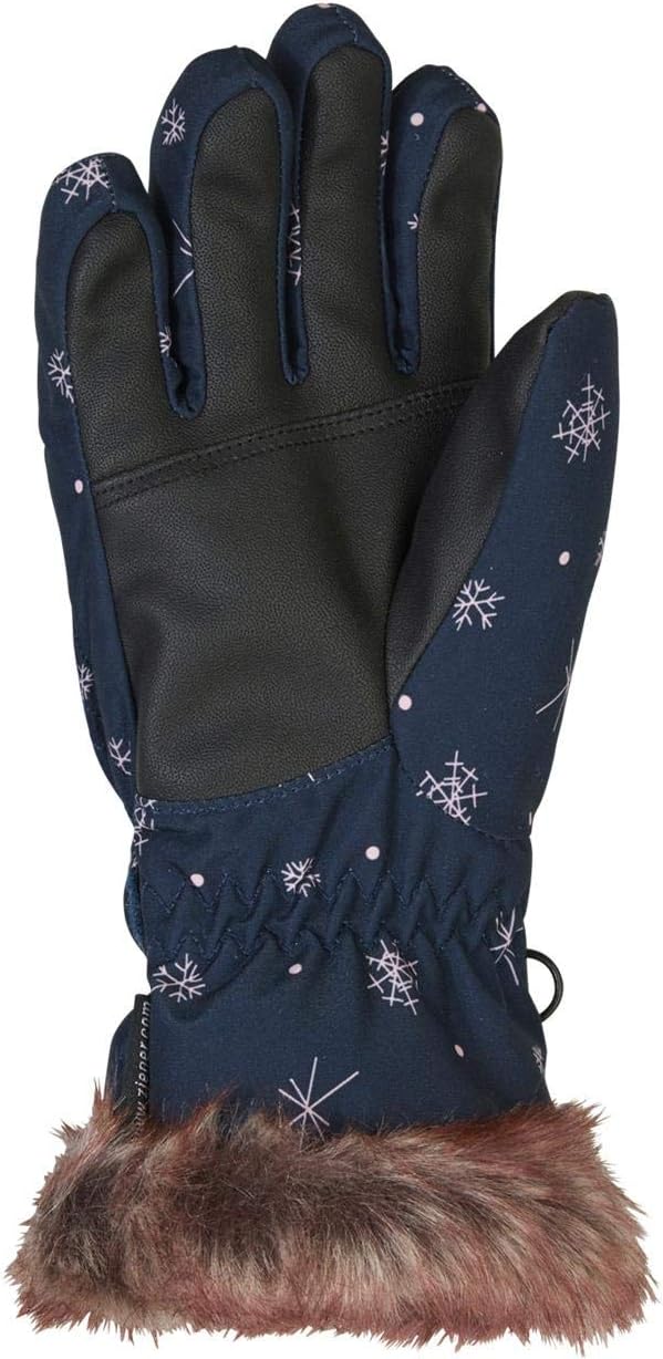 Ziener Mädchen LIM GIRLS glove junior Ski-Handschuhe / Wintersport |warm, atmungsaktiv 7 snowcrystal